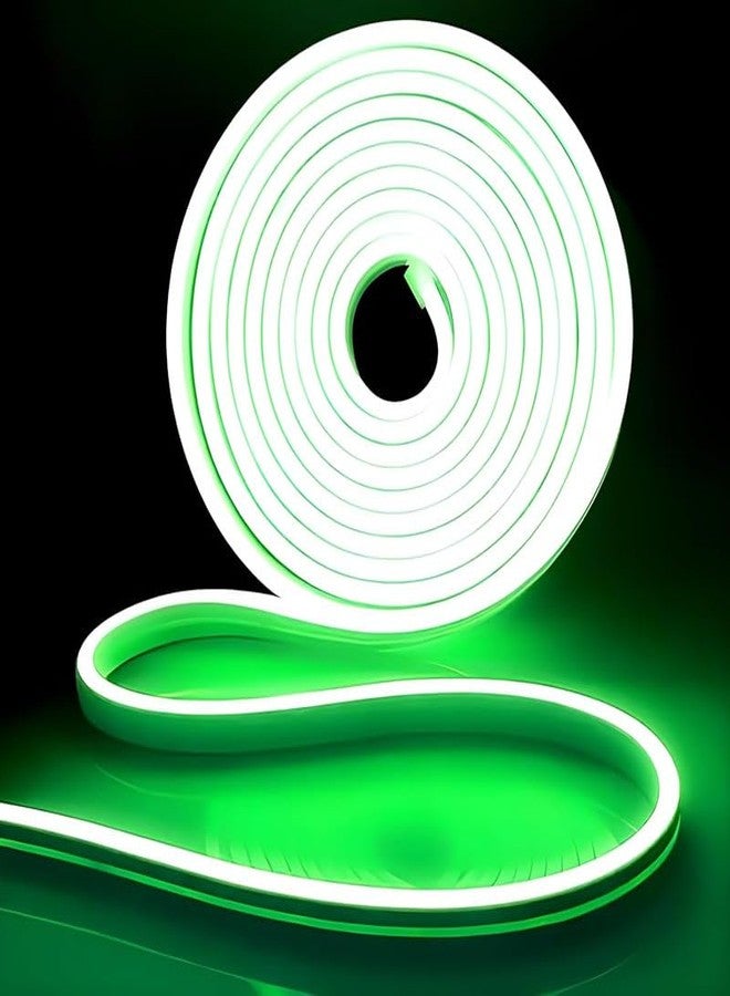 REPISH 5-Meter Green Neon Light Strip with 600 LEDs and 12V Adapter - Ideal for Wall Decorations, Parties, Celebrations, Bars, and Custom Neon Displays (Pack of 1) - Image 1